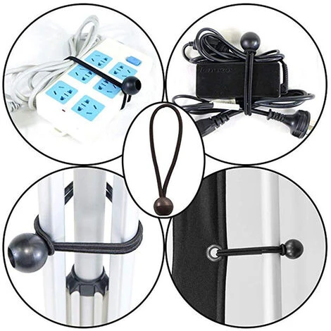 Clip Per Telo, 30 Pezzi Clip Per Tenda A Bocca Di Coccodrillo Clip Per Telo Con Chiusura Stretta Viti Di Serraggio Elastiche Palline Per Telo Corda Elastica Corda Elastica Per Tenda Con Moschettone - immagine 4