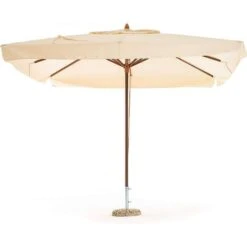 OMBRELLONE DA GIARDINO ESTERNO RETTANGOLARE PALO LATERALE IN LEGNO 3X4 300X400
