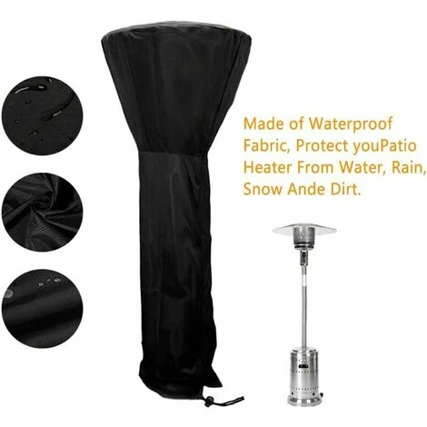 Copertura Per Riscaldatore Da Esterno, Comius Sharp Coperture Impermeabili Per Riscaldatore Da Esterno Copertura Protettiva Per Riscaldatore Da Esterno, 226 X 85 X 48 Cm - immagine 4