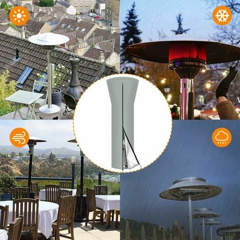 Coperta Riscaldante Per Patio, Protezione Per Mobili Da Esterno Rotonda Impermeabile Resistente Da Giardino, Coperta Riscaldante Per Patio Rotonda Extra Large, Protezione In Tessuto Traspirante Per Gi - immagine 5