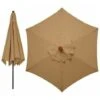 Copertura Di Ricambio Per Ombrellone Da Giardino, 3 Metri, 6 Bracci, Copertura Di Ricambio Per Ombrellone, Solo Baldacchino (cachi)