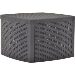 Nova Tavolo 54x54x36cm In Plastica Da Esterni Resistente Alle Intemperie Vari Colori Colore : Grigio