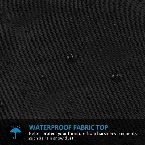 Copertura Per Ombrellone A Baldacchino 2-4 M Di Larghezza Tessuto Oxford 210D Impermeabile Antipolvere Resistente Ai Raggi UV 265x40/70/50 Cm - immagine 5