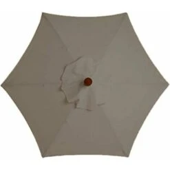 Copertura Di Ricambio Per Ombrellone - 6 Coste - 3M - Impermeabile - Anti-UV - Tessuto Di Ricambio (3M / 9.8Ft, Khaki)