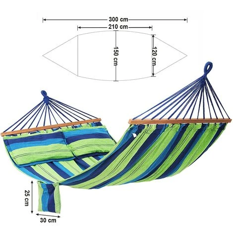Songmics 210 X 150cm Amaca Con Cuscini Giardino Dondolo Per Più Persone - immagine 5