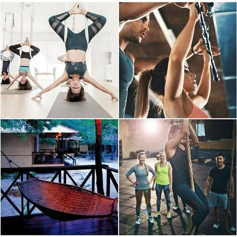 Gancio Per Soffitto, Capacità 450 Kg In Acciaio Inossidabile 304, Gancio Per Montaggio A Parete A Soffitto, Kit Per Appendere Amaca, Sedia Sospesa, Sacco Da Boxe Per Yoga - immagine 5