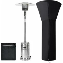 Copertura Del Riscaldatore Del Patio, Coperture Del Riscaldatore Esterne Impermeabili Rotonde Nere, Copertura Del Riscaldatore Del Patio Di Protezione Del Riscaldatore Del Patio, 226x89x48 CM