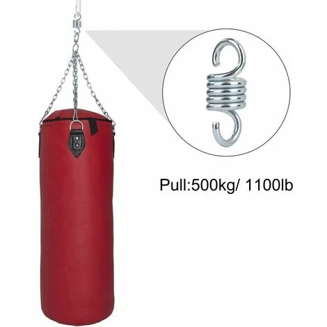 Gancio A Molla Amaca In Acciaio Zincato Carico Massimo 500 Kg Per Sedia Sospesa A Dondolo Da Giardino 2 Pezzi - immagine 2