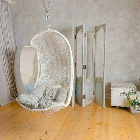 Gancio A Molla Amaca In Acciaio Zincato Carico Massimo 500 Kg Per Sedia Sospesa A Dondolo Da Giardino 2 Pezzi - immagine 3