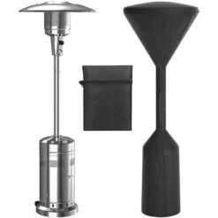 Copertura Per Riscaldatore Da Patio Impermeabile 210D Aggiornata Con Cerniera In Tessuto Oxford E Custodia, 241 86 48 Cm