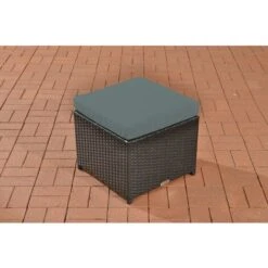 Sgabello Tahiti Nero/liscio Grigio Ferro