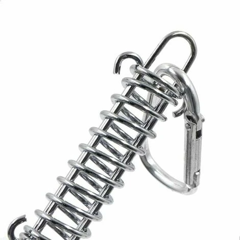 Attacco Per Tenda Da Sole Con Fibbia A Molla Di Tensione - Attacchi Per Vela Ombreggiante Accessori In Acciaio Inossidabile Con 4 Molle Elicoidali 8 Moschettoni Per Tende Da Sole Da Campeggio, 4 Pezzi - immagine 5