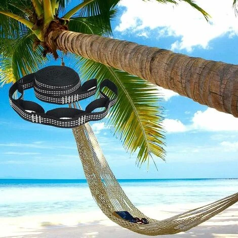 4 Cinghie Appendiabiti Per Albero Attacco Per Amaca Palo Per Amaca Set Di Fissaggio Per Sedia Sospesa Barre Di Fissaggio Per Amaca Appeso Accessori Per Amaca Da Campeggio Cinghie Per Piedi Per Amaca A - immagine 2