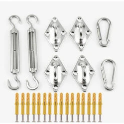 Tenda A Vela Quadrata Accessori In Acciaio Inossidabile 304 Tenda A Vela Per Esterni Set Di Diamanti A Vite Per Vela