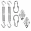 6Pcs/Set Hardware Per L'installazione Kit Paralume Per Vela In Acciaio Inossidabile Accessori Per Tenditore A Vite Moschettoni Occhio