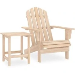 Sedie Da Giardino Sedie Poltrona Da Esterno Adirondack Con Tavolino In Legno Abete ITD28233