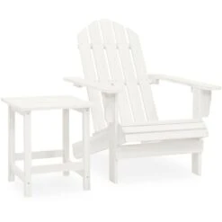 Sedie Da Giardino Adirondack Sedie Poltrona Da Esterno Con Tavolo Abete Massello Bianco ITD62212